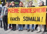 Aktion gegen Somaliaeinsatz der Bundeswehr , 03.04.2014