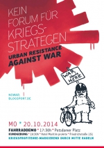 Kein Forum für Kriegsstrategen, Berlin 2014