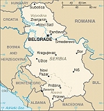 Karte Serbien-Kosovo: The World Factbook