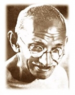 Gandhi - von http://www.lebenshaus-alb.de