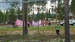 Aktive auf dem Testgelände in Nordschweden